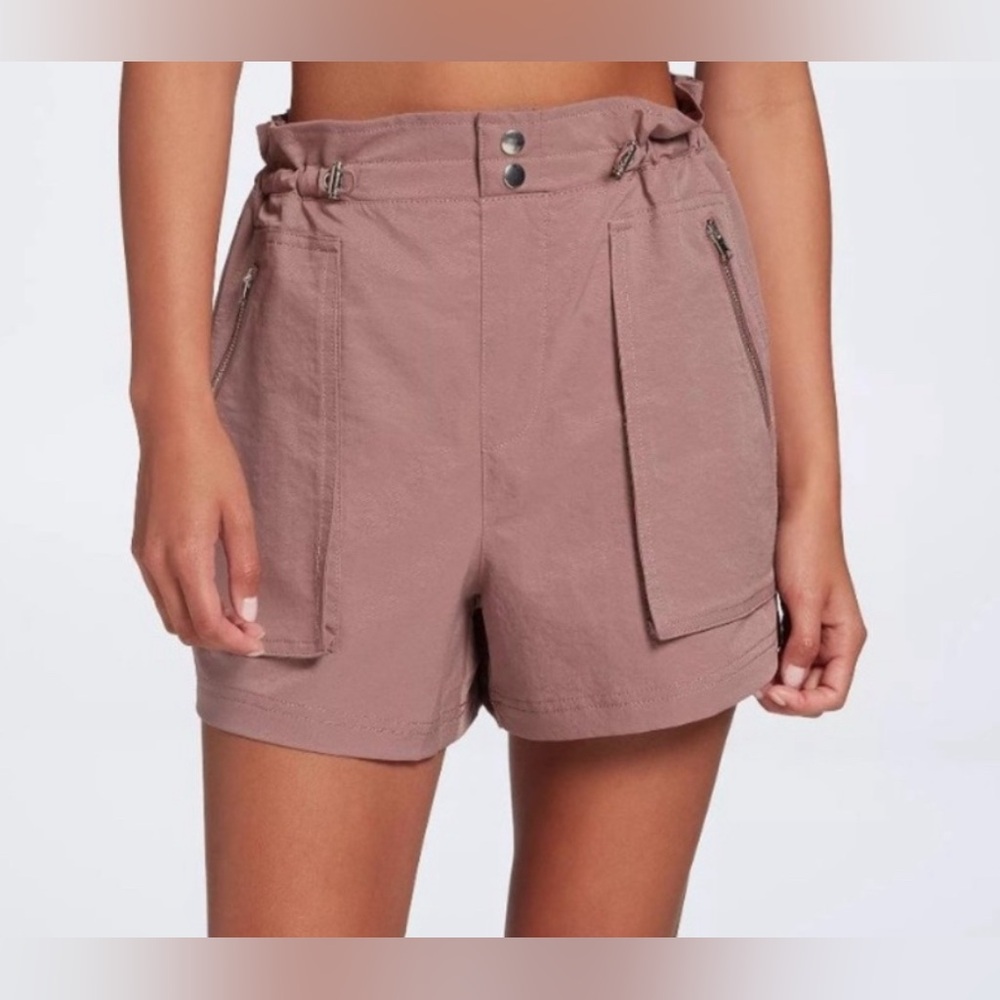 CALIA women’s‎ woven paperbag shorts plum purple size XXL 3.5” inseam journey